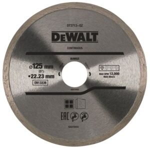 Disc diamantat DeWalt DT3713 D125x22.23x1.6 mm pentru tăieri ceramice