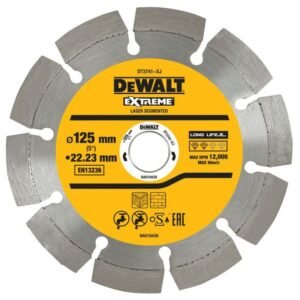 Disc diamantat Dewalt DT3741 125x22.23x2.0 mm – tăieri în materiale de construcție standard