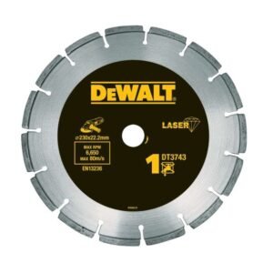 Disc diamantat DeWalt DT3743 230 x 22.23 x 2.4 mm pentru tăieri în materiale de construcție standard