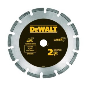 Disc diamantat DeWalt DT3773, 230×22,23×2,4 mm — pentru debitare materiale de construcții abrazive