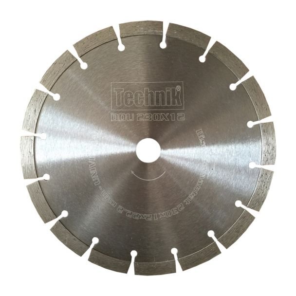 Disc diamantat Technik DDU_230X12 – universal, 230×12×22.2 mm pentru beton și piatră