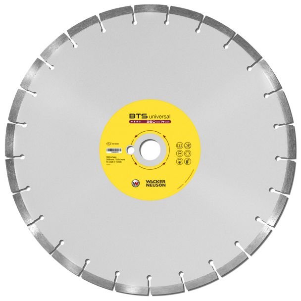 Disc diamantat universal Wacker Neuson BTS UNIVERSAL 350 | 350x25.4x10 mm