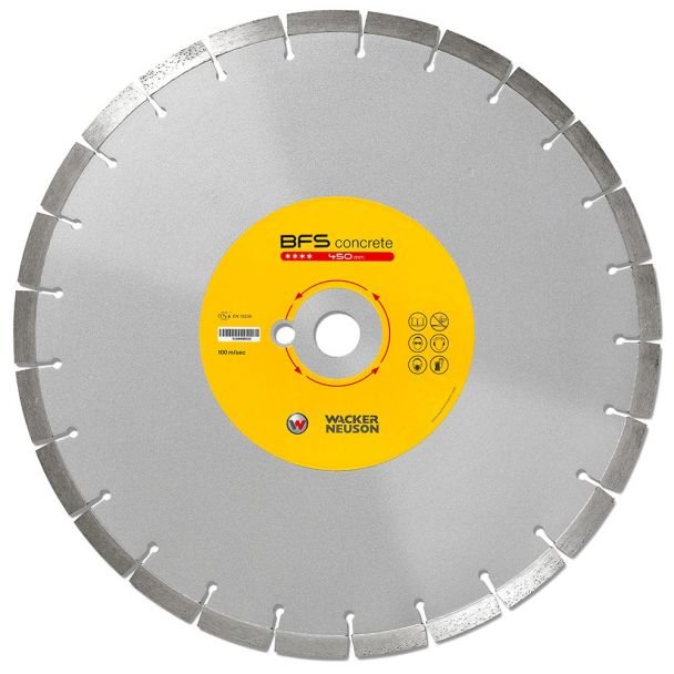 Disc diamantat Wacker Neuson BFS BETON pentru beton — 450 mm (450x25.4x12 mm)