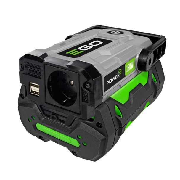 Ego, Ego Power PAD1501E - Convertor tensiune 56V DC la 230V AC - Putere maximă 150 W - Acumulator 56V 2,5Ah inclus - Încărcător CH2100E