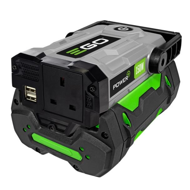 Ego Power PAD1501E - Convertor tensiune 56V DC la 230V AC - Putere maximă 150 W - Acumulator 56V 2,5Ah inclus - Încărcător CH2100E