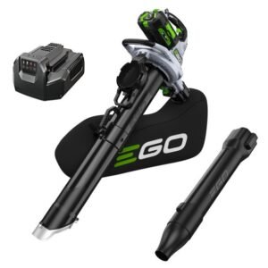 Ego, Set suflantă/aspirator frunze Ego Power LV5004E, acumulator Li-Ion 56 V 5.0Ah, 850 mc/h, încărcător standard