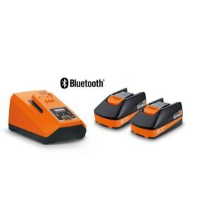 Fein 92604324010 – Set 2 x acumulatori 18 V 3.0 Ah + încărcător rapid cu USB și Bluetooth