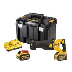 Fierăstrău alternativ DeWalt DCS389T2, 2 acumulatori 54V/6.0Ah XR FlexVolt, 300 mm, cutie TSTAK