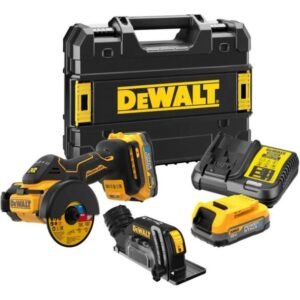 Fierăstrău circular de mână DeWalt DCS438E2T – pânză 76 mm, 2x acumulatori POWERSTACK 18V 1.7Ah