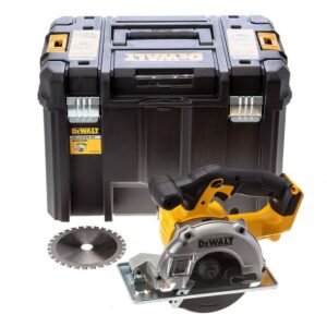 Fierăstrău circular de mână pentru tăierea metalelor Dewalt DCS373NT, compatibil cu acumulator Li-Ion 18 V XR, diametru pânză 140 mm, în valiză de transport TSTAK VI