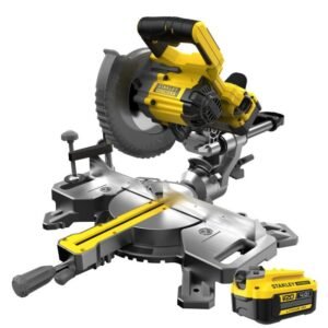 Fierăstrău circular de masă Stanley FatMax | Model V20 SFMCS701M1 | Disc 190 mm | 1 acumulator 18V 4.0 Ah + încărcător | Valiză transport