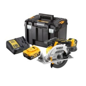 Fierăstrău circular DeWalt DCS565P2, 165 mm, set 2 acumulatori Li‑Ion XR 18 V / 5.0 Ah