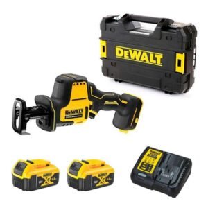 Fierăstrău tip sabie DeWalt DCS369P2, cursă 16 mm, 0-2800 curse/min, 2x acumulatori XR 18V 5.0Ah + încărcător în valiză TSTAK
