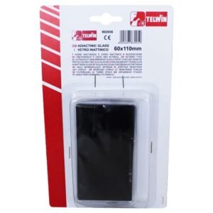 Filtru adiactinic Telwin 802656 | 60x110 mm | Set 2 bucăți | Lentilă protecție UV/IR pentru mască de sudură | Compatibil cu măști standard, montaj rapid