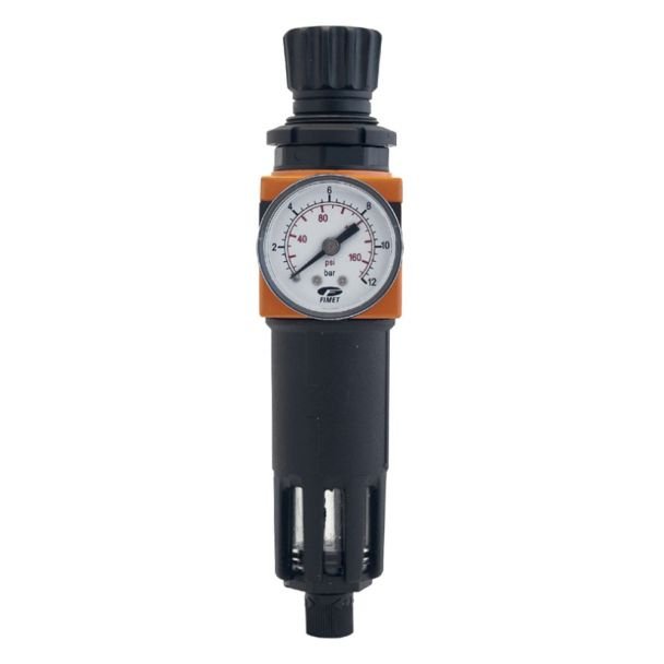 Filtru cu regulator de presiune și manometru OMG 743FRM_1 | Racord 1", presiune max. 18 bar | Filtrare impurități și reglare fină a presiunii | Pentru pneumatică, ateliere și...