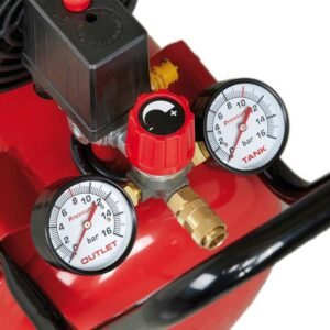 Fini, Compresor de aer Fini TIGER285M | 24 L, 1800 W | 10 bar, 260 l/min | Compact și portabil pentru atelier și uz casnic | Performanță profesională, durabilitate ridicată