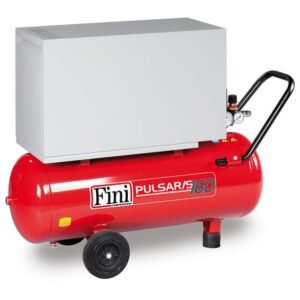 Fini, Compresor de aer insonorizat Fini PULSAR/S 160M-50 | 50 L, 1100 W | 8 bar, 152 l/min | Silențios, performant, întreținere redusă | Ideal pentru atelier, hobby și uz profesional