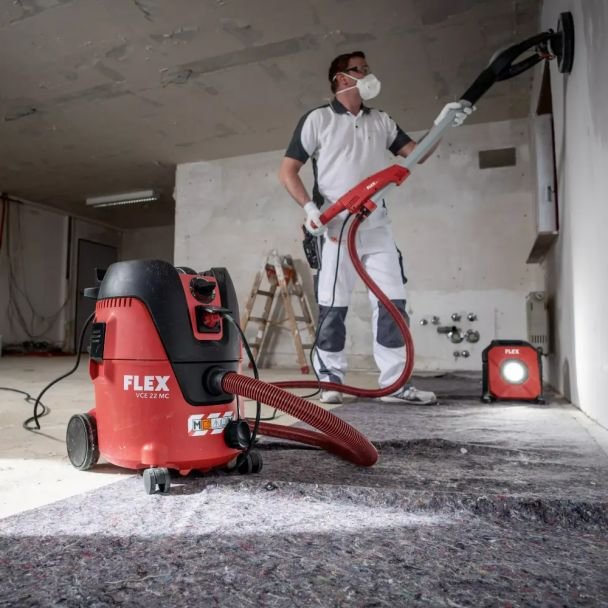 Flex, Aspirator profesional umed/uscat Flex VCE 22 M MC V, 1200 W, 20 l, clasă M