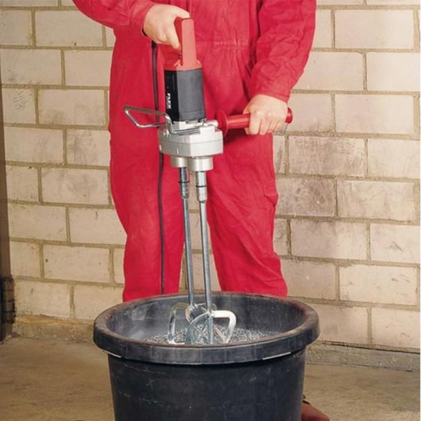 Flex, Mașină de amestecat dublă Flex RZ 600 VV, 1300 W, max. 130 mm, echipată cu set palete