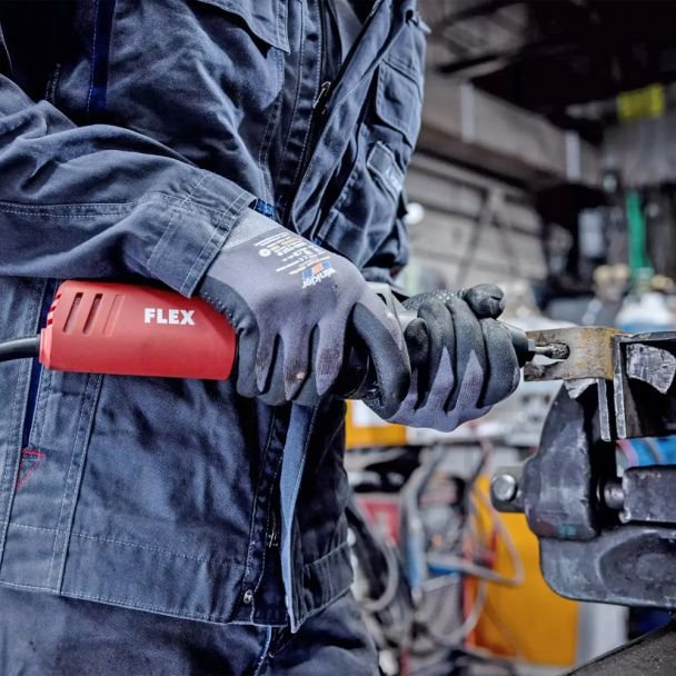 Flex, Polizor drept Flex DGE 8-32, 800 W, 10.600–32.000 rpm, reglaj viteză — pentru metal și lemn