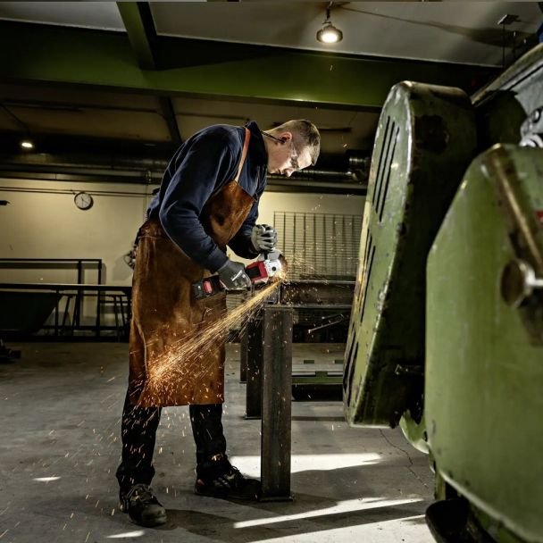 Flex, Polizor unghiular Flex L 125 18.0-EC LD Set, 2 acumulatori 18V/5.0Ah, 125 mm, 10.000 rpm