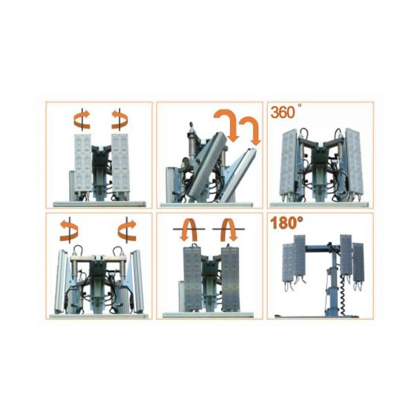 Generac, Turn de iluminat mobil cu generator Generac LT HPB v.19 K Z482, 4x320W LED, 184000 lm, catarg 8,4 m, motor Kubota