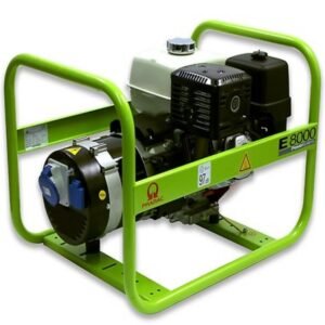 Generator de curent monofazat PRAMAC E8000 – 7.2 kVA max, motor HONDA pe benzină EURO V