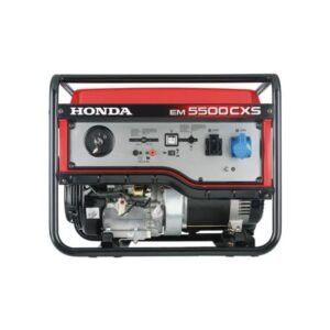 Generator de curent pe benzină Honda EM5500CXS2 - portabil, monofazat 5.5 kW, pornire electrică
