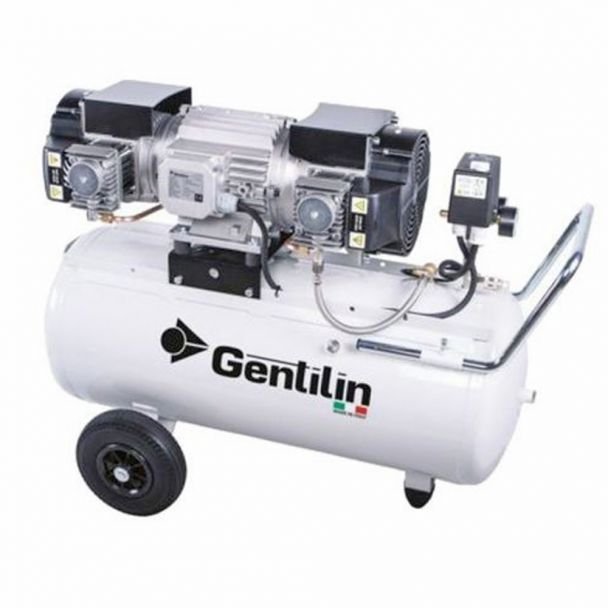 Gentilin, Compresor aer fără ulei Gentilin ESK660/100 | 90 l rezervor, 3,2 kW | 10 bar presiune maximă | 660 l/min debit de aer | ultrasilențios