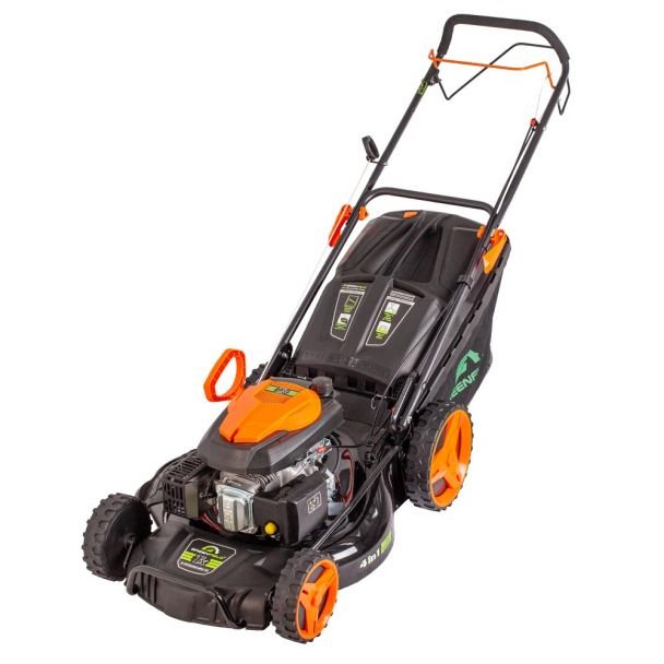 Greenfield G-MTG530ARW-TX | Mașină de tuns gazon pe benzină, autotracțiune | 5.36 CP, 196 cm³ | Lățime lucru 52.5 cm, 7 trepte tăiere | Sac colector 70 L