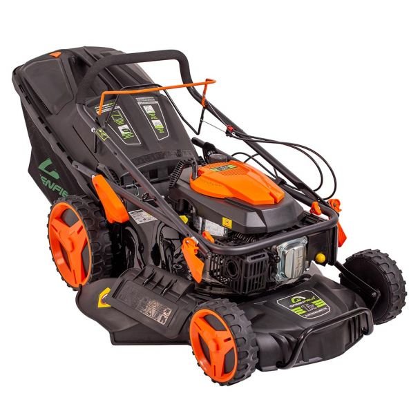 Greenfield G-MTG530ARW-TX | Mașină de tuns gazon pe benzină, autotracțiune | 5.36 CP, 196 cm³ | Lățime lucru 52.5 cm, 7 trepte tăiere | Sac colector 70 L