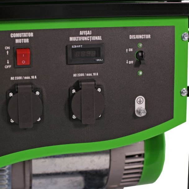 Greenfield, Generator curent pe benzină Greenfield G-EC7500P 7 kVA monofazat portabil pornire manuală bobinaj cupru