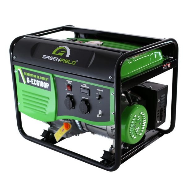 Greenfield, Generator de curent Greenfield G-EC6100P | 4.5 kVA monofazat | pe benzină | portabil, pornire manuală | ideal pentru uz casnic și profesional