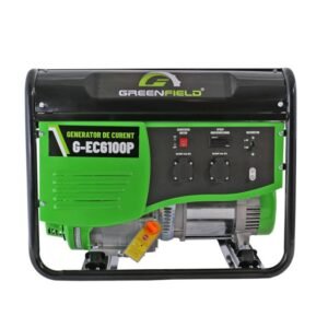 Greenfield, Generator de curent Greenfield G-EC6100P | 4.5 kVA monofazat | pe benzină | portabil, pornire manuală | ideal pentru uz casnic și profesional