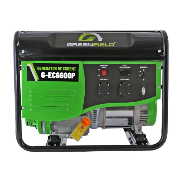 Greenfield, Generator de curent pe benzină Greenfield G-EC6600P — monofazat, portabil, 5.5 kVA