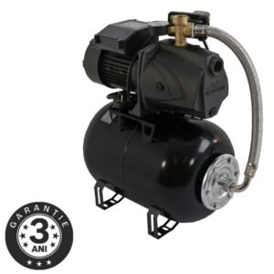 Hidrofor autoamorsant Wasserkonig 25LM4.3-48 | Pompă din fontă | Putere 950 W | Debit 4320 l/h | Refulare 48 m, vas expansiune 24 l