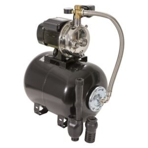 Hidrofor cu pompă de mare adâncime Wasserkonig PMI30-090/50H | Putere 1200 W | Debit 2640 l/h, Înălțime refulare 36 m | Aspirație 30 m, Vas de expansiune 50 L | Ideal pentru...