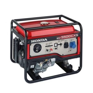 Honda, Generator de curent pe benzină Honda EM5500CXS2 - portabil, monofazat 5.5 kW, pornire electrică