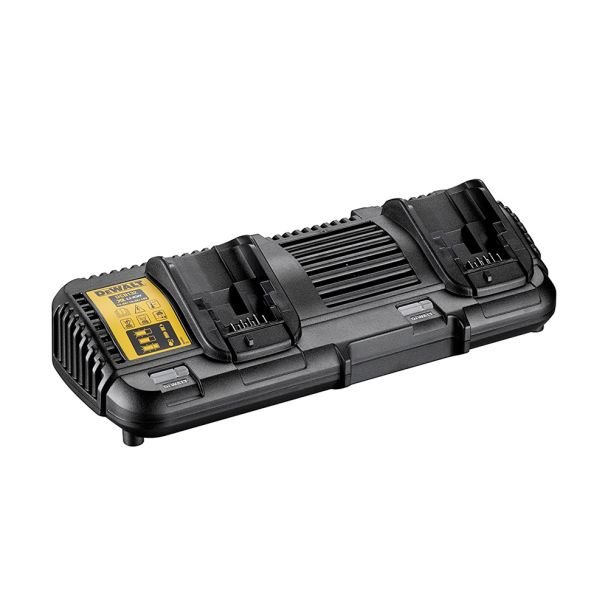 Încărcător cu 2 porturi DEWALT DCB132 pentru acumulatori Li‑Ion XR 12 V și 18 V, 4 A