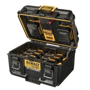 Încărcător DeWalt DWST83471 în cutie TOUGHSYSTEM — pentru încărcare și transport acumulatori 18V XR / 54V FlexVolt