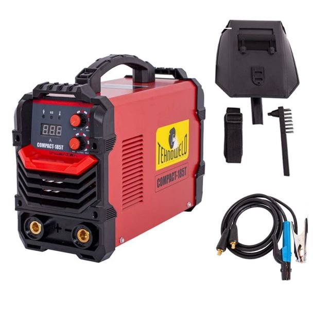 Invertor sudură MMA Tehnoweld COMPACT-185T | 180 A | Electrozi 1.6-4 mm | Cu accesorii incluse | Compact, portabil și eficient pentru atelier