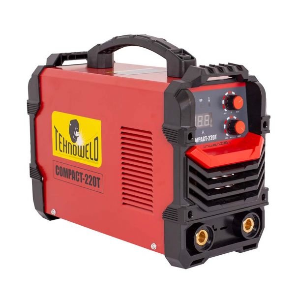 Invertor sudură MMA Tehnoweld COMPACT-220T | 200 A | Electrozi 1.6-4 mm | Design compact, portabil | Ideal pentru reparații, construcții și hobby