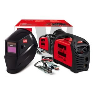 Invertor sudură MMA Telwin FORCE165ACXM | 150 A, electrozi 1.6–4 mm | mască de sudură inclusă | accesorii incluse | compact și eficient pentru reparații, întreținere și proiecte...