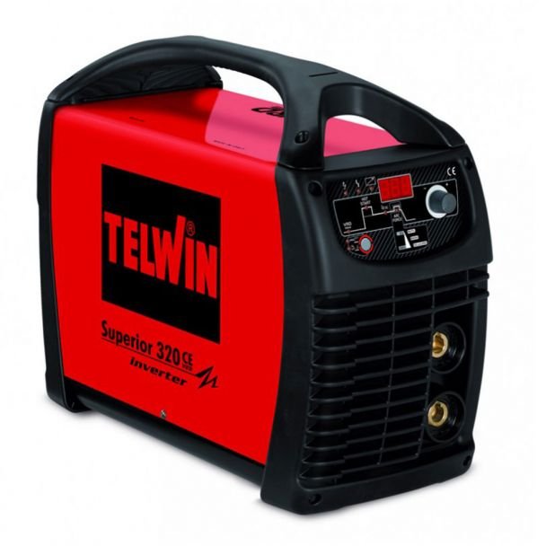 Invertor sudură MMA Telwin SUPERIOR320CE/VRD 270 A - Electrozi 1,6–6 mm - Profesional, portabil, reglaj curent precis - Pentru oțel, inox, fontă, lucrări grele - Eficiență...