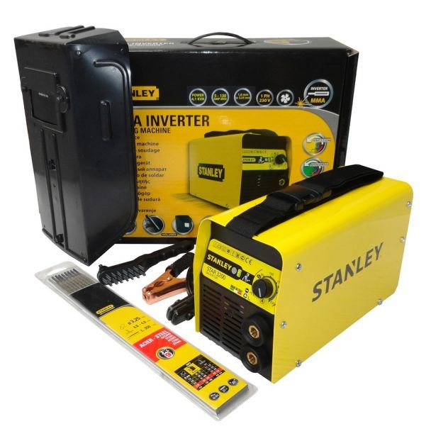 Invertor sudură Stanley STAR3200_KIT | max 130 A | electrozi 1.6–3.2 mm | kit complet accesorii incluse | ideal pentru bricolaj și reparații
