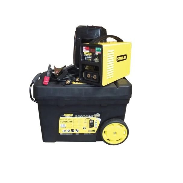 Invertor sudură Stanley SUPER210_KIT - max. 180 A - electrozi 1.6-4 mm - kit cu accesorii incluse - compact și ușor de folosit
