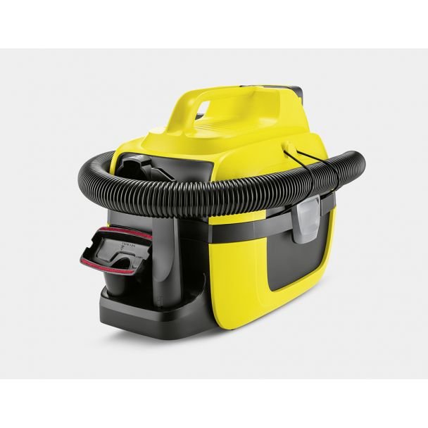 Karcher, Aspirator cu acumulator Karcher WD 1 Compact | 18 V, 2.5 Ah | Putere 230 W | Capacitate 7 l | Set acumulator EU‑II
