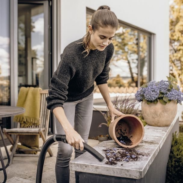 Karcher, Aspirator umed-uscat Karcher WD 3 S V-17/4/20, 1000 W, 230 V, 17 L, inox