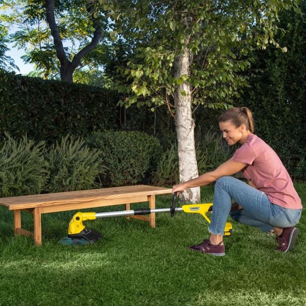 Karcher LTR 18-30 BATTERY – Trimer pentru gazon | Compatibil acumulator 18 V | Lățime tăiere 30 cm | Cod 1.444-310.0 | Fără fir, ușor și ergonomic