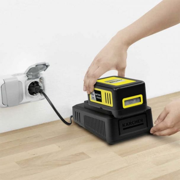 Karcher, Starter kit Karcher Battery Power 18/50 – 2.445-063.0, Li‑Ion 18V 5.0 Ah, încărcător rapid